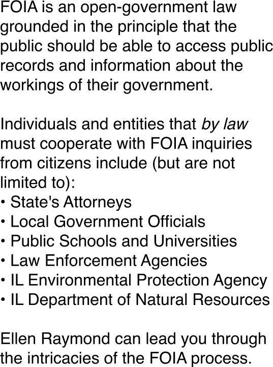 FOIA is an open-government law